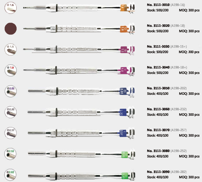 Set de tournevis A19B