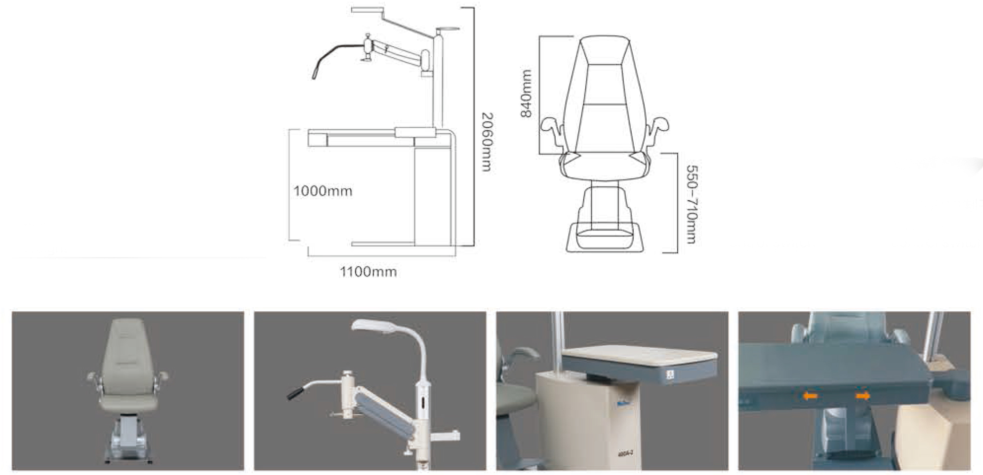 Unité Ophtalmique TZ-420B/TZ-420A